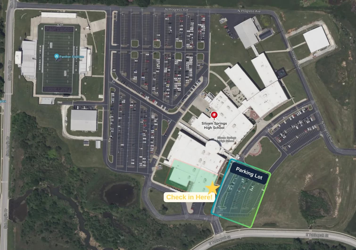 Siloam Springs High School campus map